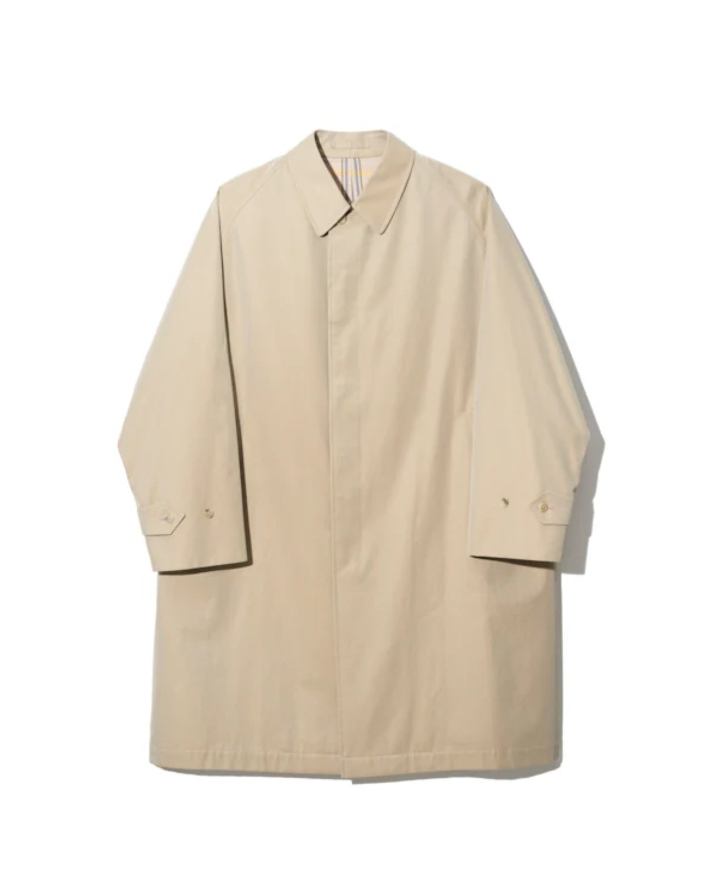 SINGLE RAGLAN COAT 1 / GABARDINE BEIGE