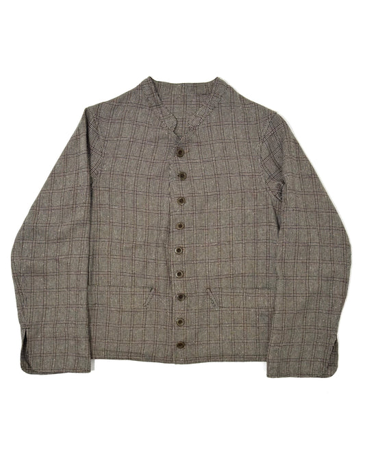 DOLMAN / MAGEE COTTON SILK BROWN CHECKS