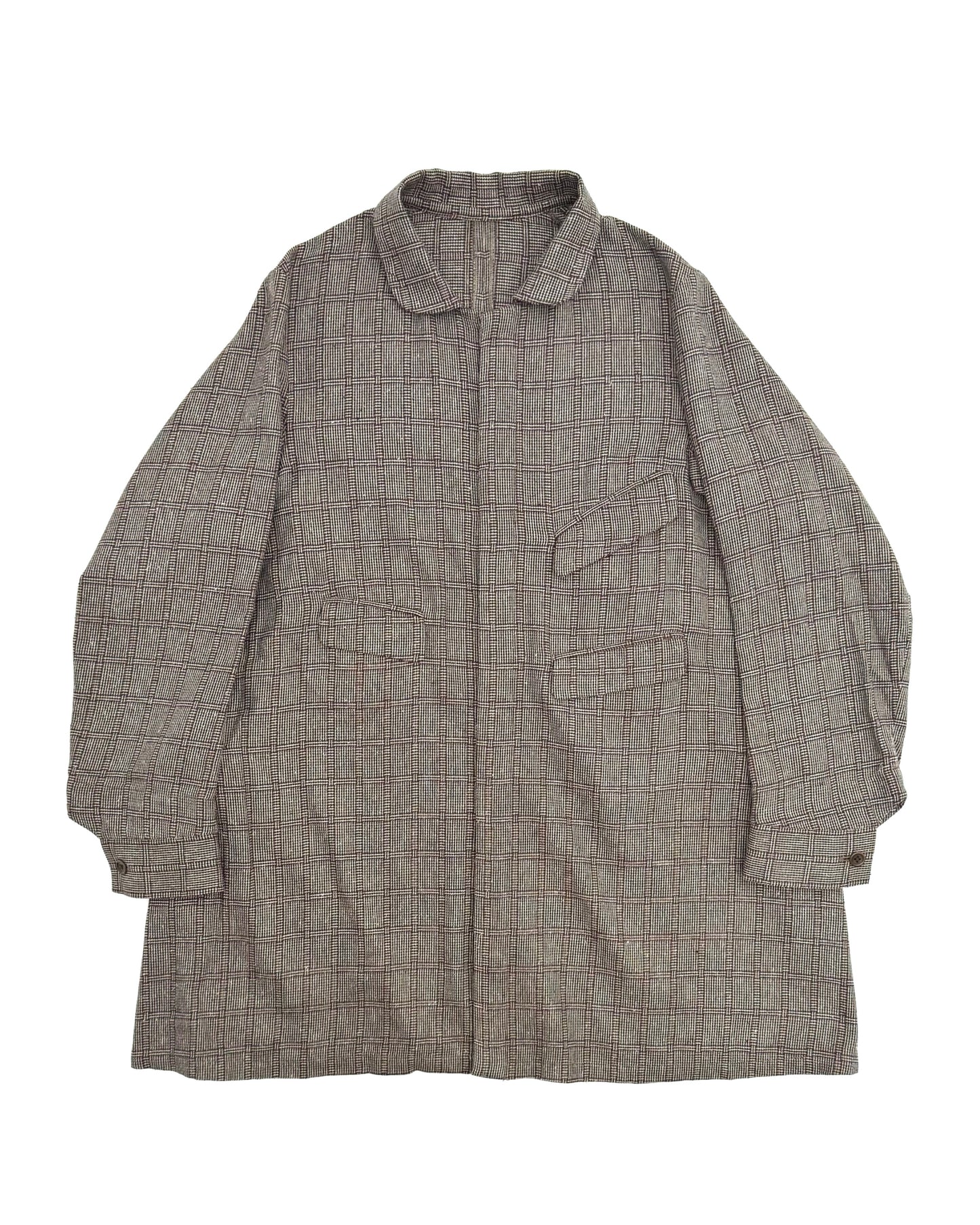 ARTHUR / MAGEE COTTON SILK BROWN CHECKS