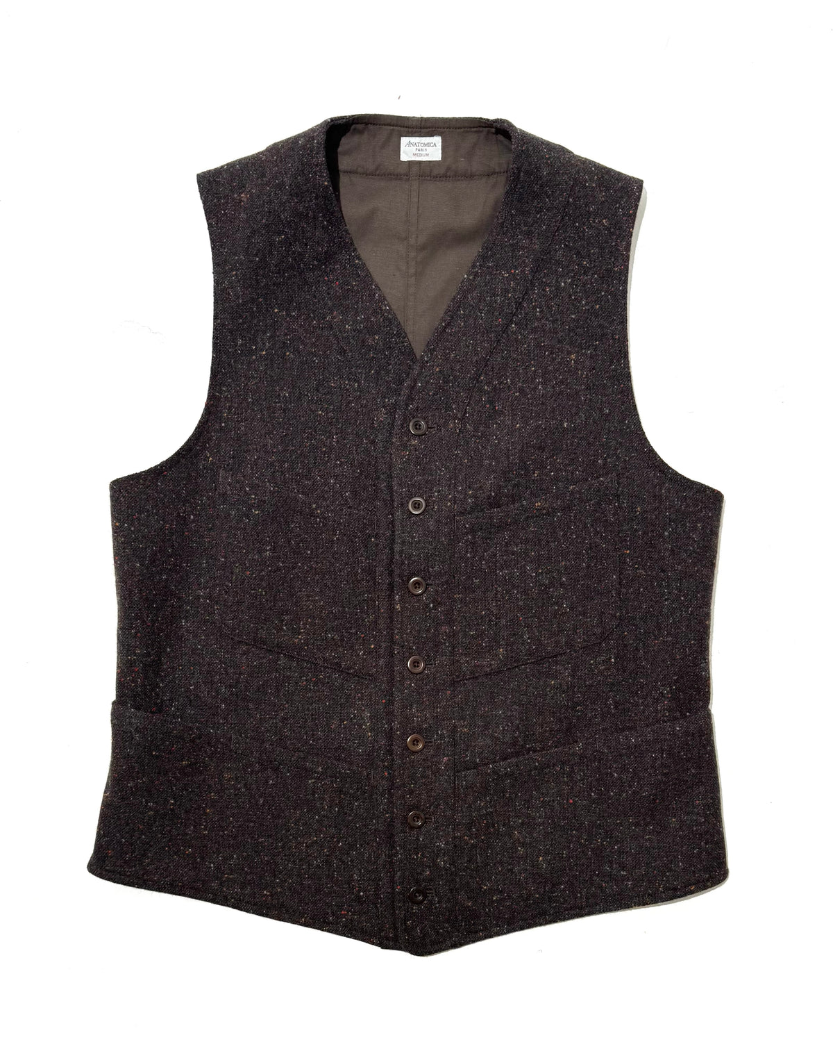 SAGAN VEST / DONEGAL MAGEE TWEED – ANATOMICA OFFICIAL ONLINE STORE