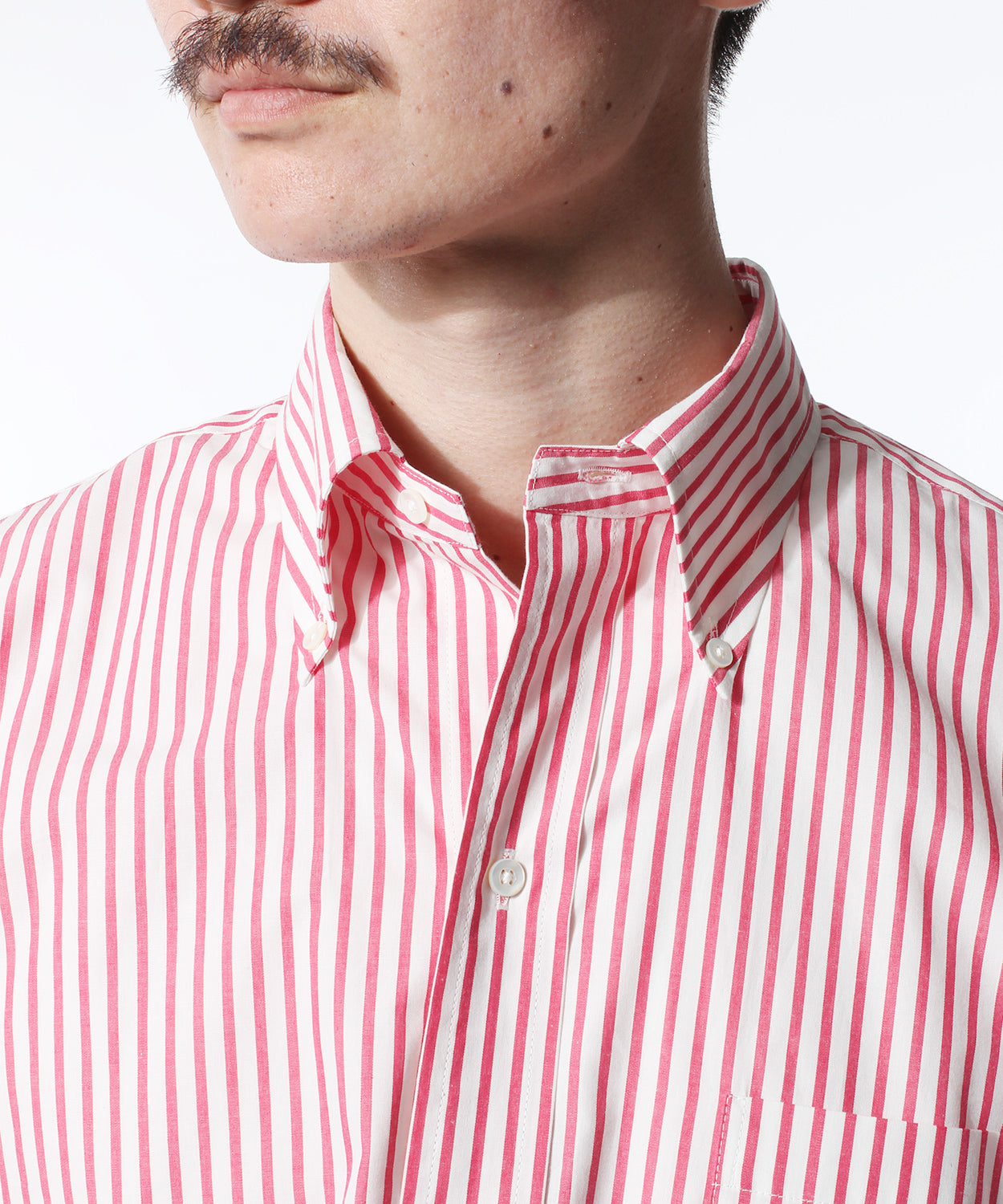 BD SHIRT / CANDY STRIPE PINK