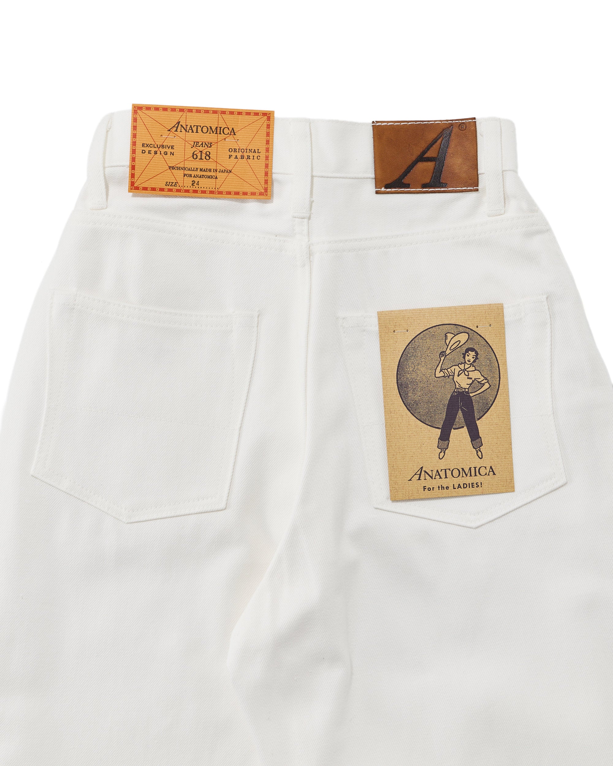 618 MARILYN 1 / WHITE DENIM – ANATOMICA OFFICIAL ONLINE STORE