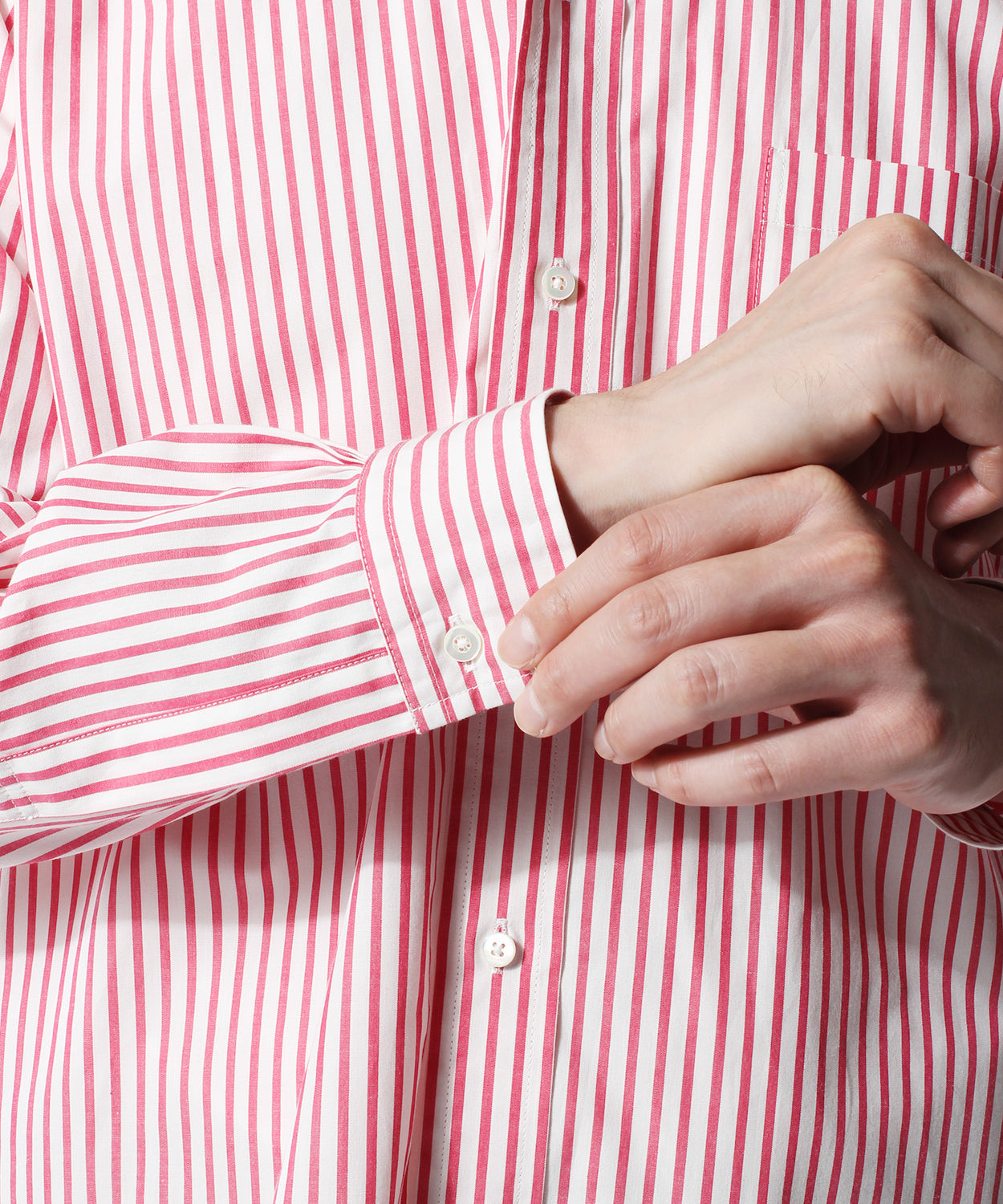 BD SHIRT / CANDY STRIPE PINK