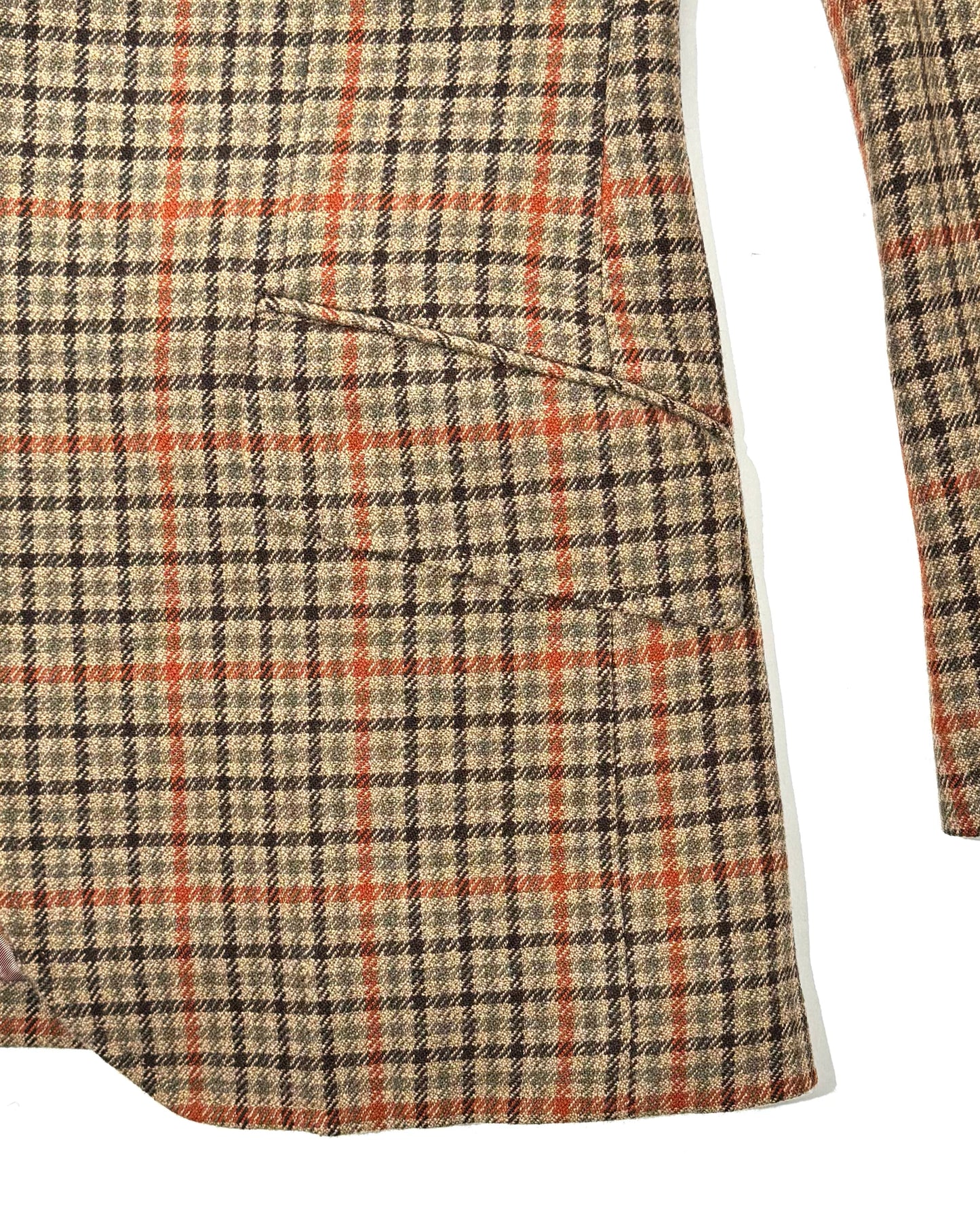 GILLES ALSPORT TWEED ORANGE CHECK