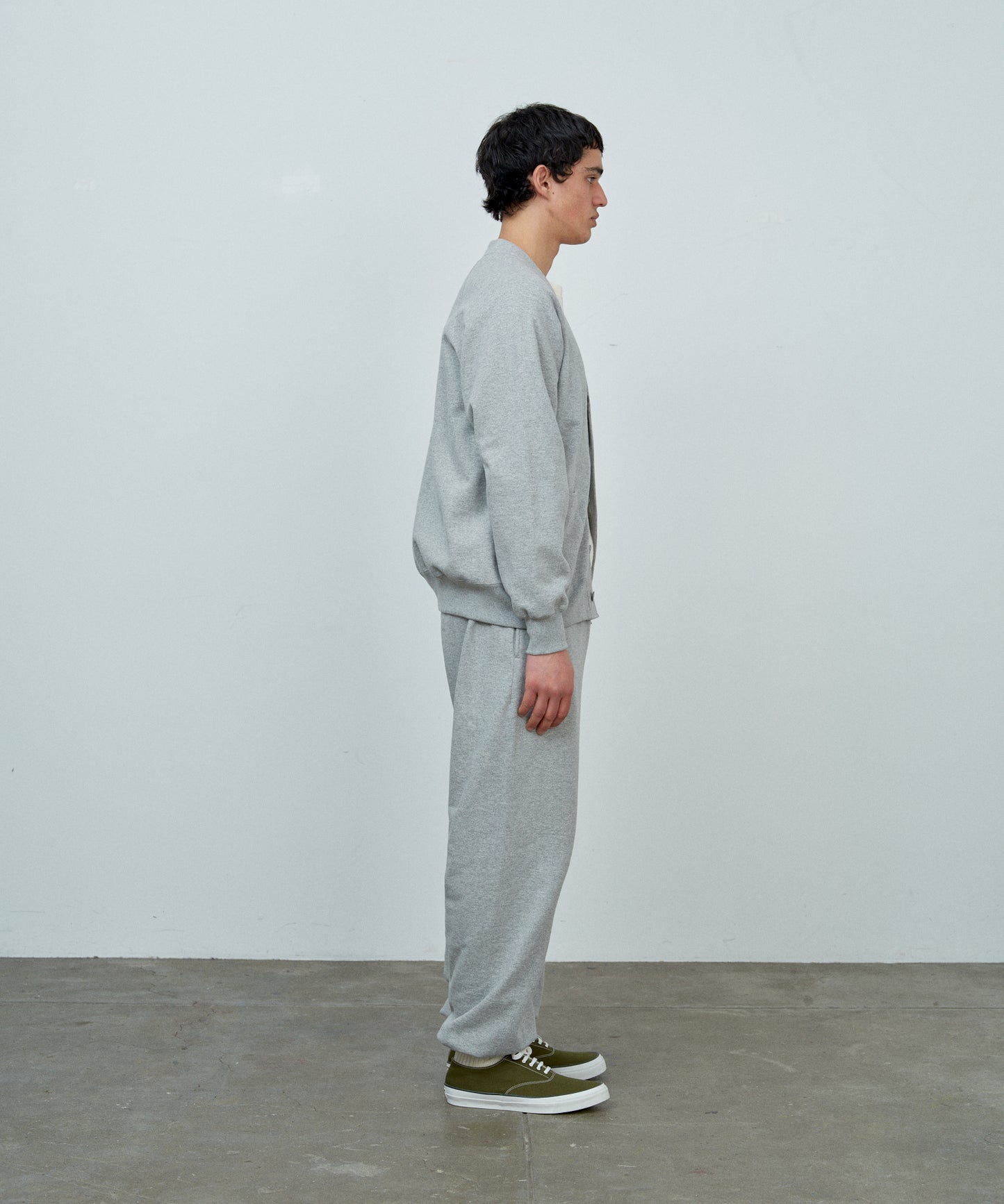 RAGLAN CARDIGAN GREY SWEAT