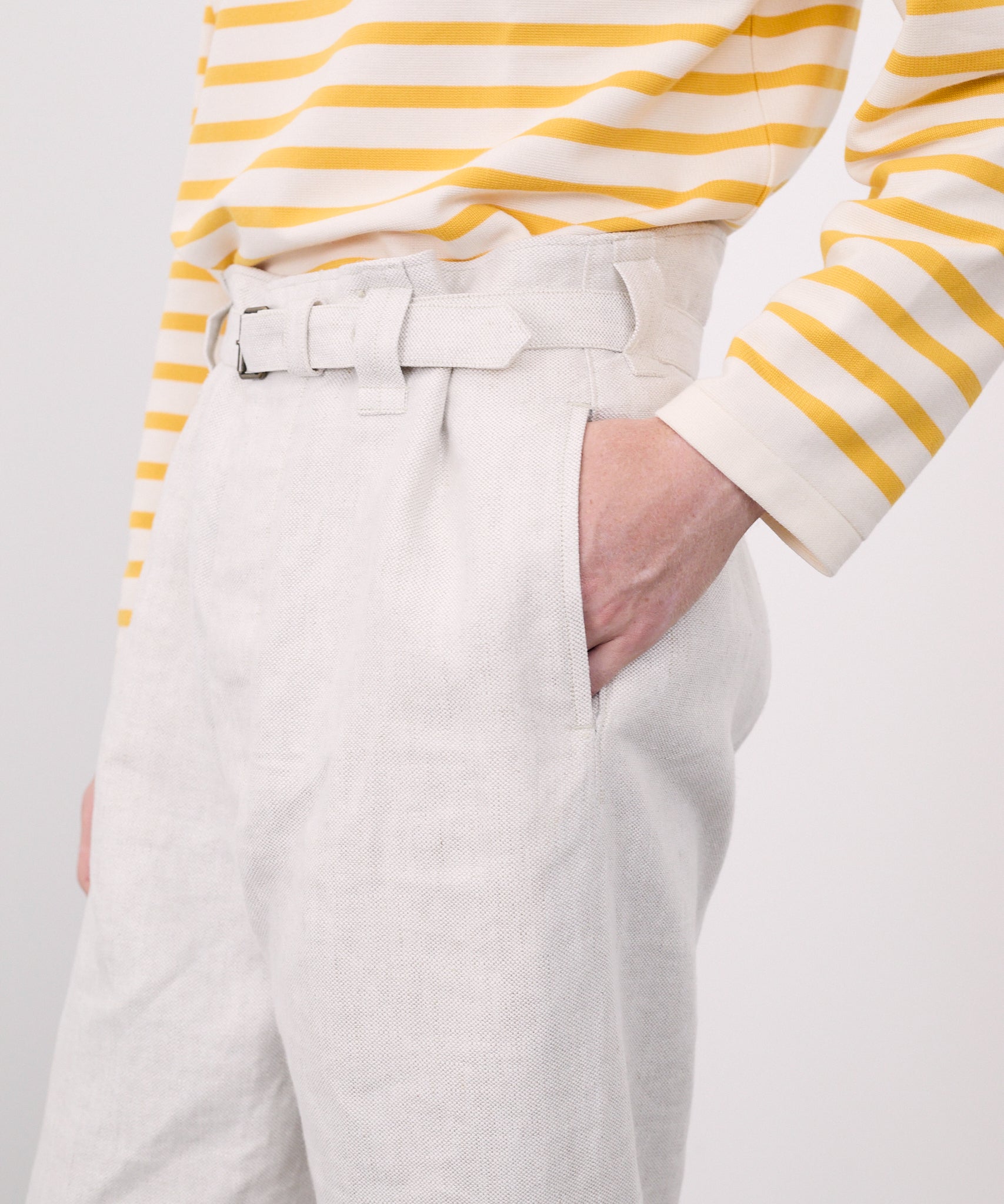 DOCKER PANTS / LINEN CANVAS – ANATOMICA OFFICIAL ONLINE STORE