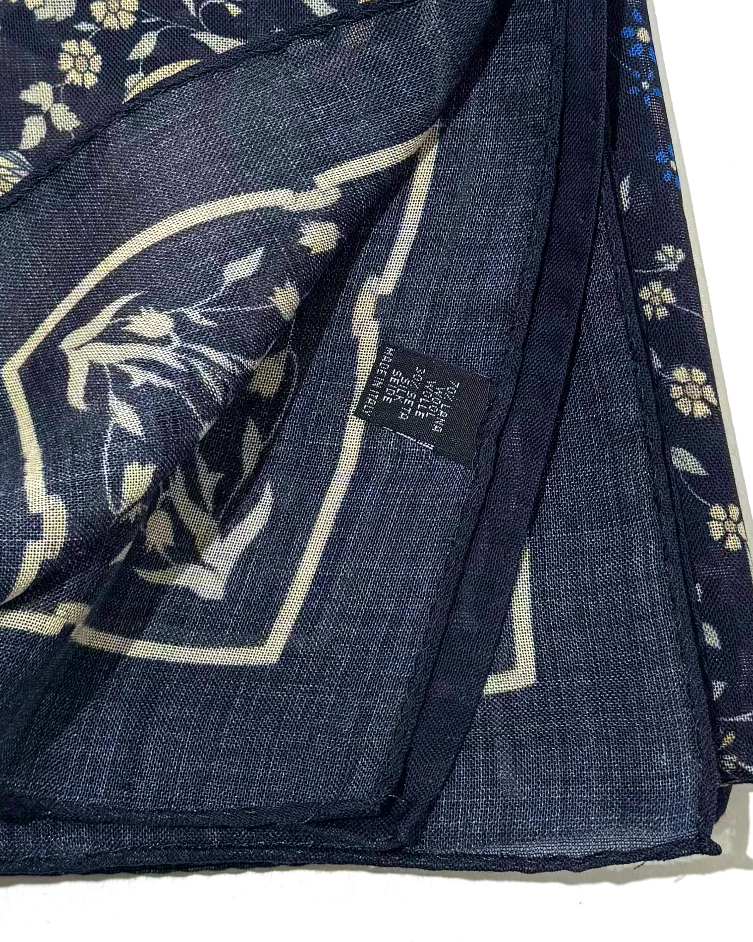 UNICORN SCARF SQUARE / NAVY – ANATOMICA OFFICIAL ONLINE STORE