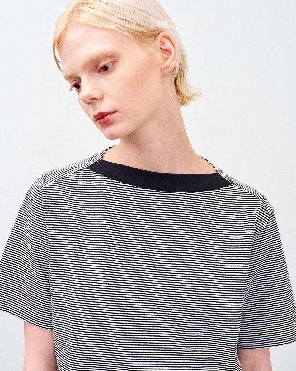 BRIGITTE TEE BORDER / BLACK BORDER