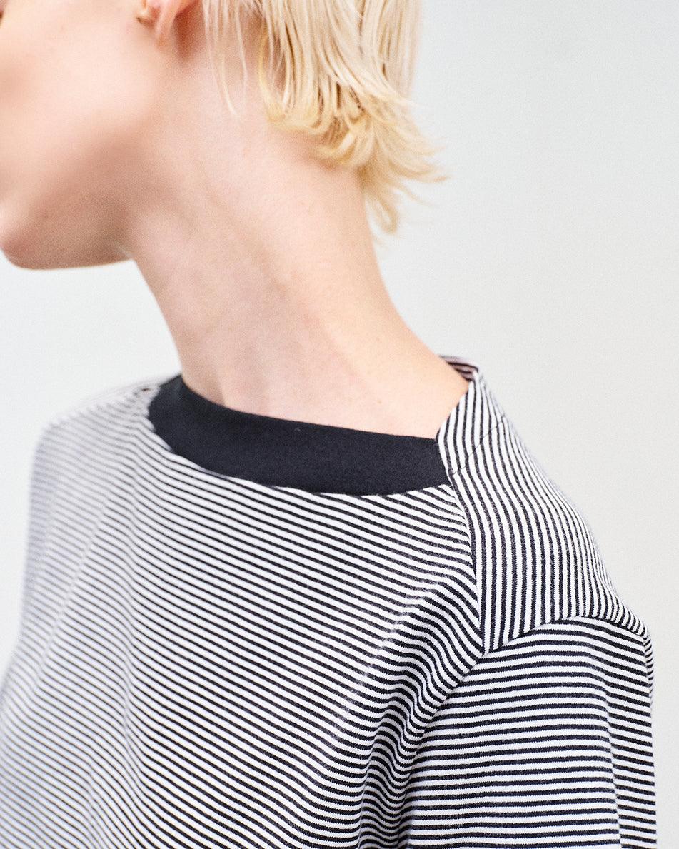 BRIGITTE TEE BORDER / BLACK BORDER