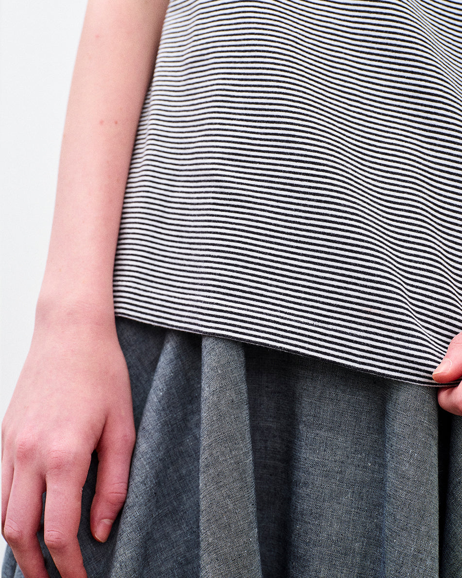 BRIGITTE TEE BORDER / BLACK BORDER