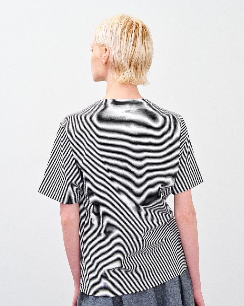 BRIGITTE TEE BORDER / BLACK BORDER