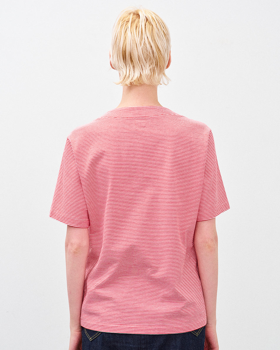 BRIGITTE TEE BORDER / RED BORDER