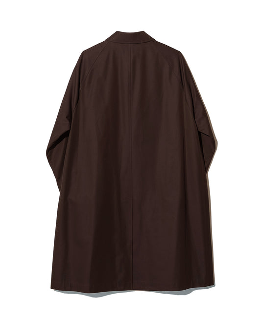 SINGLE RAGLAN COAT 1 / GABARDINE BROWN