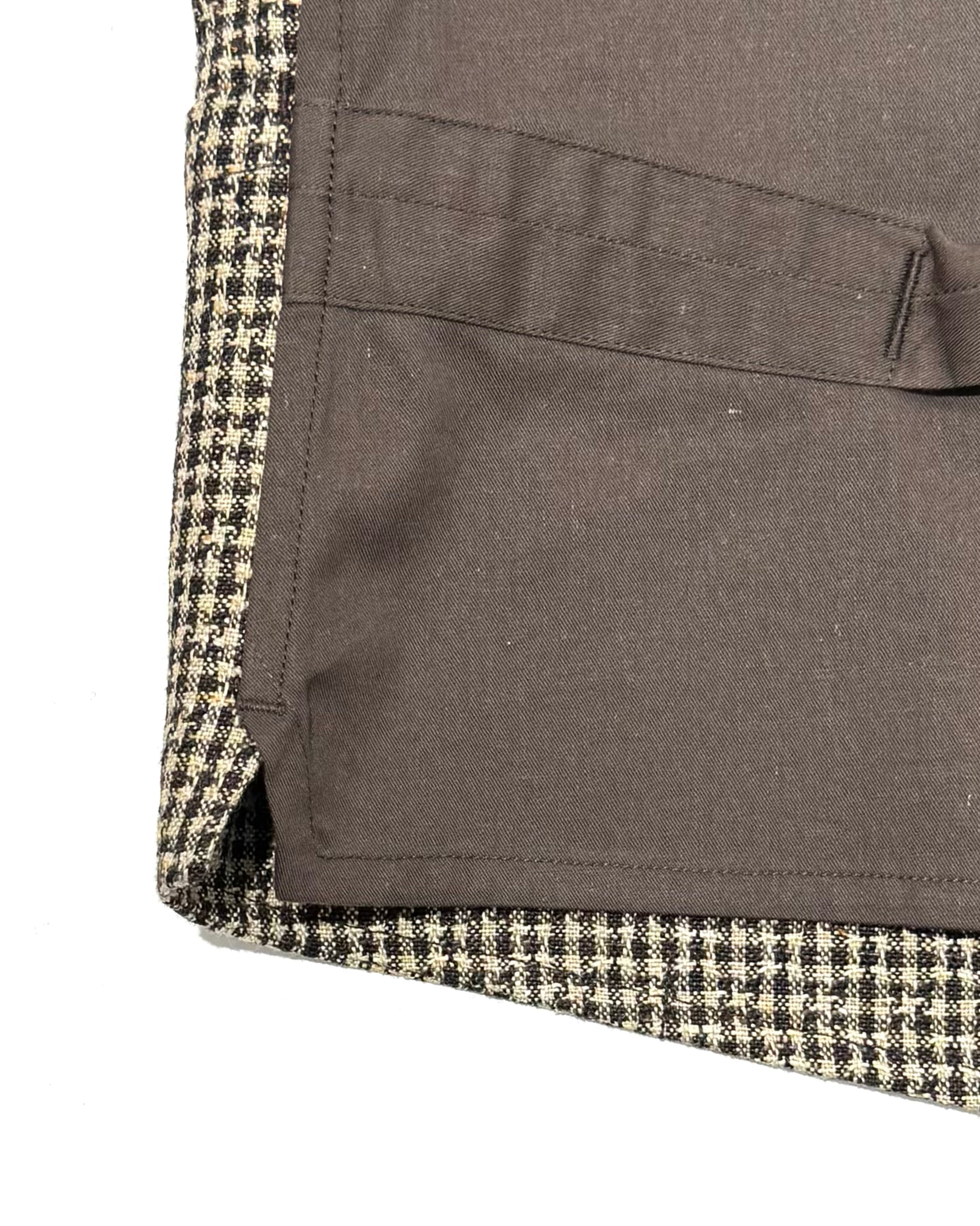 SAGAN VEST / LINEN STAR HOUNDSTOOTH – ANATOMICA OFFICIAL ONLINE STORE
