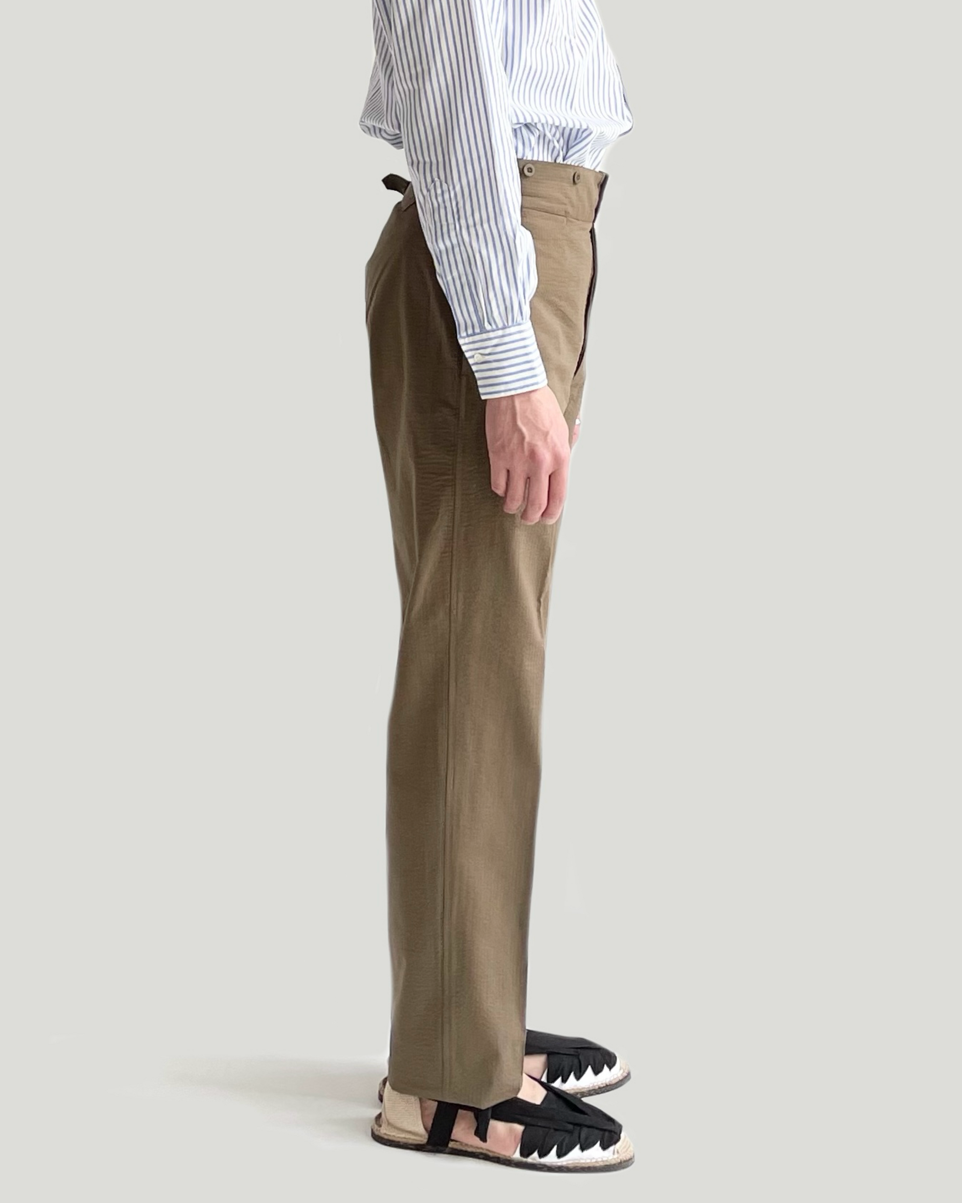 BJ PANTS / SEERSUCKER KHAKI – ANATOMICA OFFICIAL ONLINE STORE BJ PANTS / SEERSUCKER KHAKI – ANATOMICA OFFICIAL ONLINE STORE