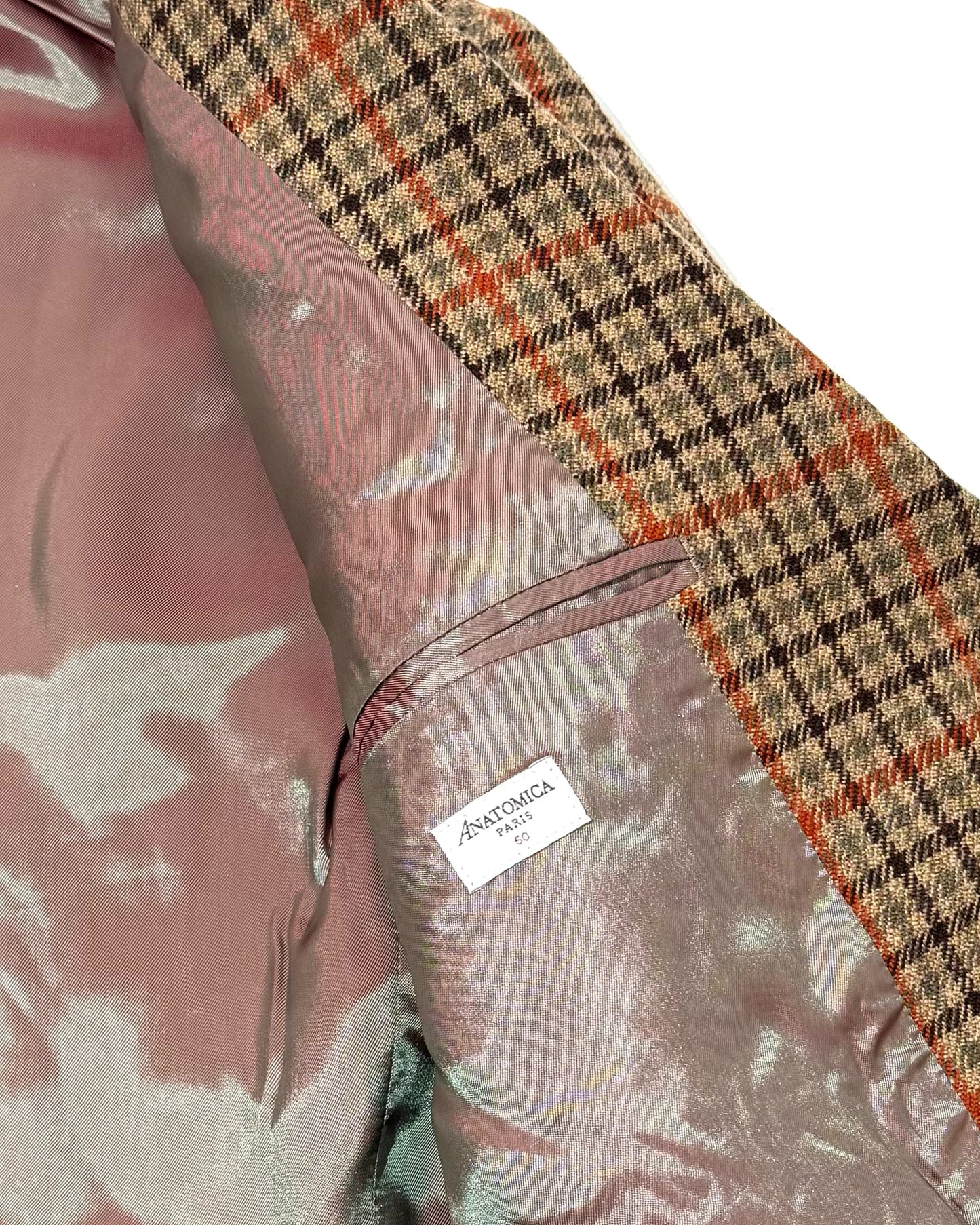 GILLES ALSPORT TWEED ORANGE CHECK