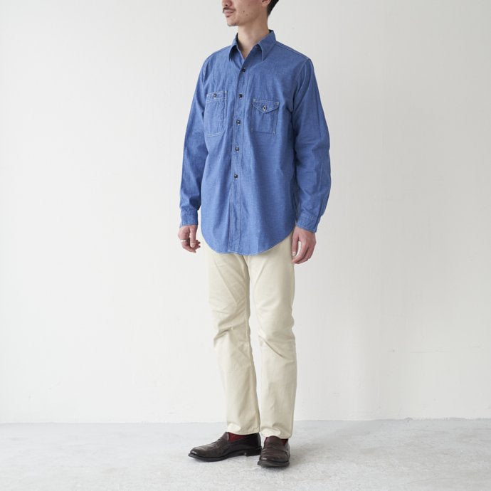 BIG YANK ANATOMICA work shirt 1935 / BLUE – ANATOMICA OFFICIAL