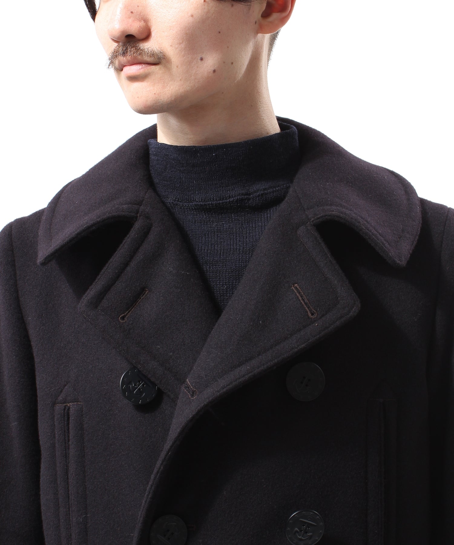 美品 アナトミカ　ピーコートロング　日本製　バルマカーン 10ボタン PEA COAT LONG – ANATOMICA OFFICIAL ONLINE STORE