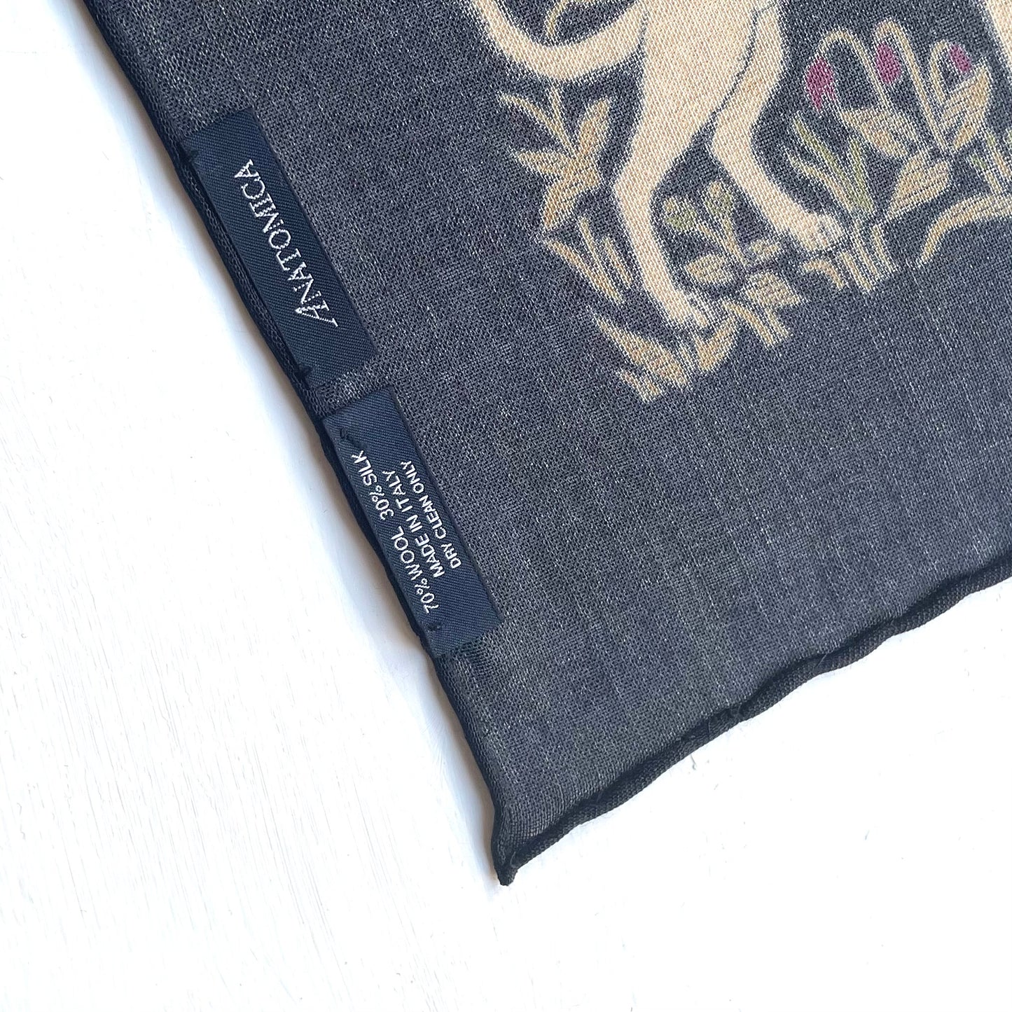 ANATOMICA by DRAKE'S SCARF UNICORN / BLACK