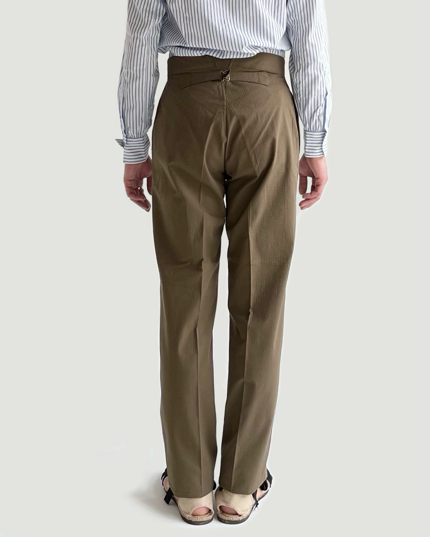 BJ PANTS / SEEASUCKER  KHAKI
