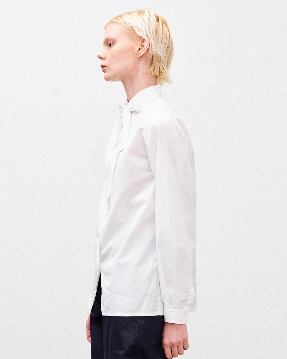 MILLICENT BOWTIE SHIRT / WHITE