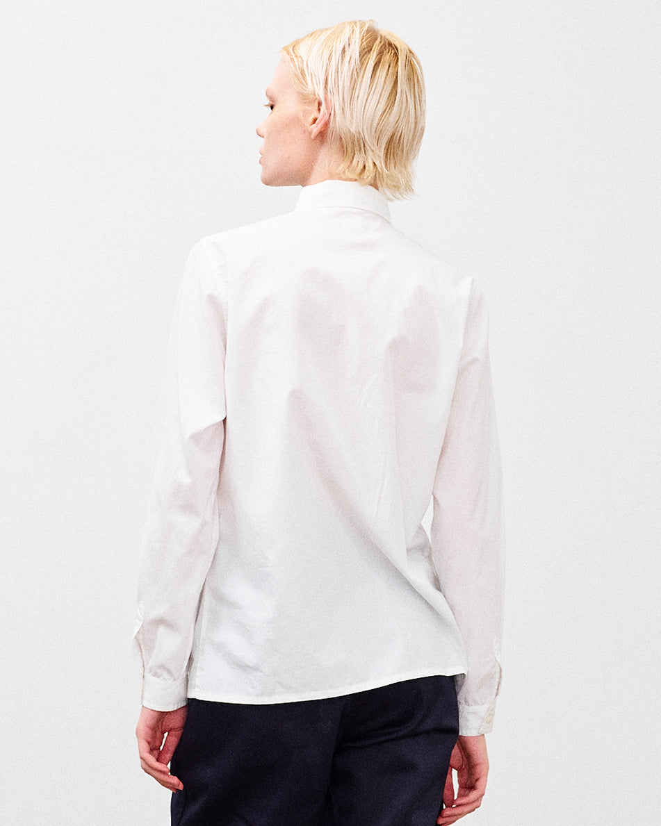MILLICENT BOWTIE SHIRT / WHITE