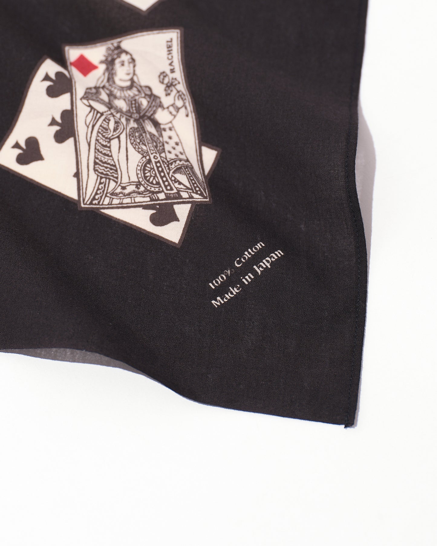 PLAYING CARDS SCARF / BLACK