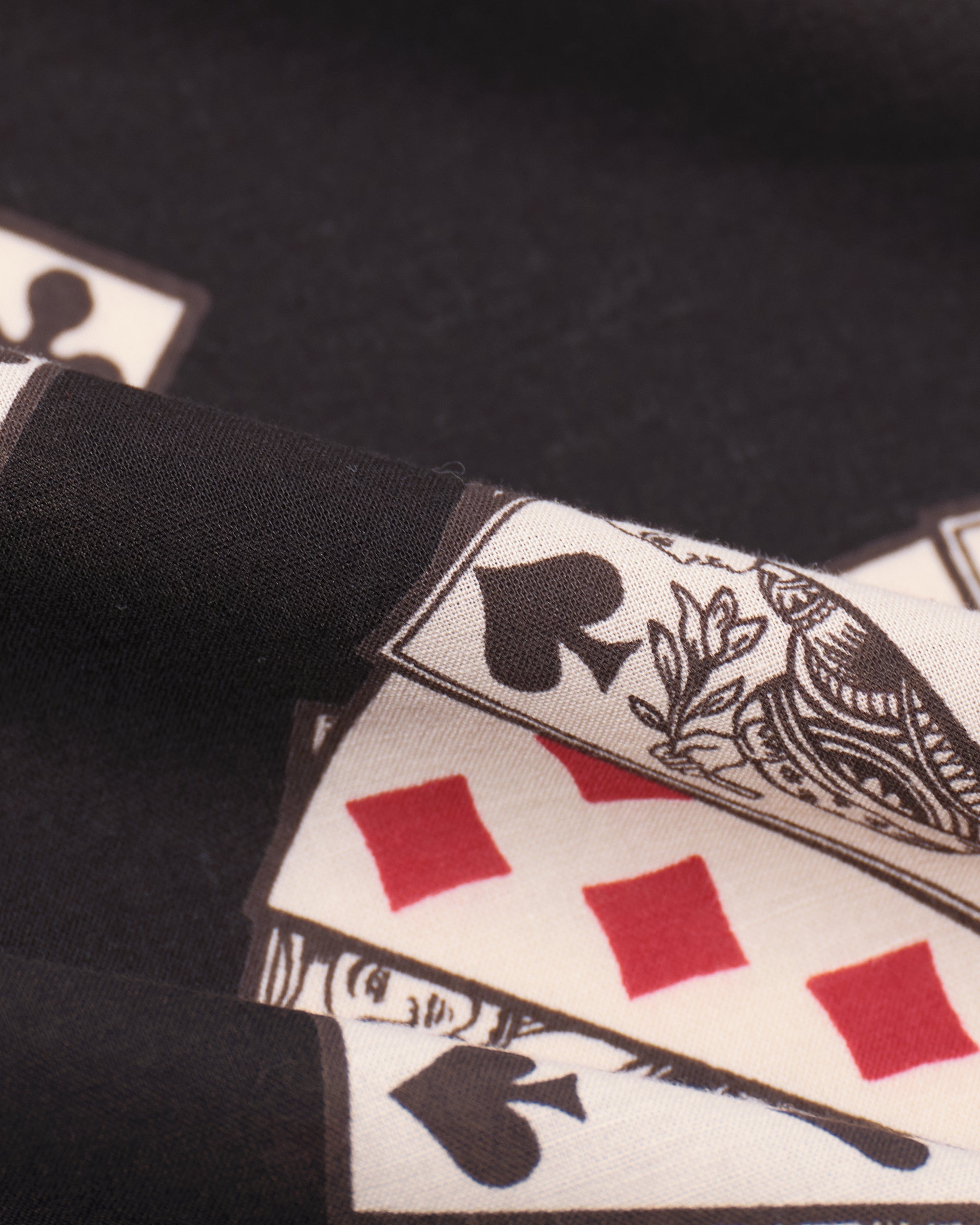 PLAYING CARDS SCARF / BLACK – ANATOMICA OFFICIAL ONLINE STORE