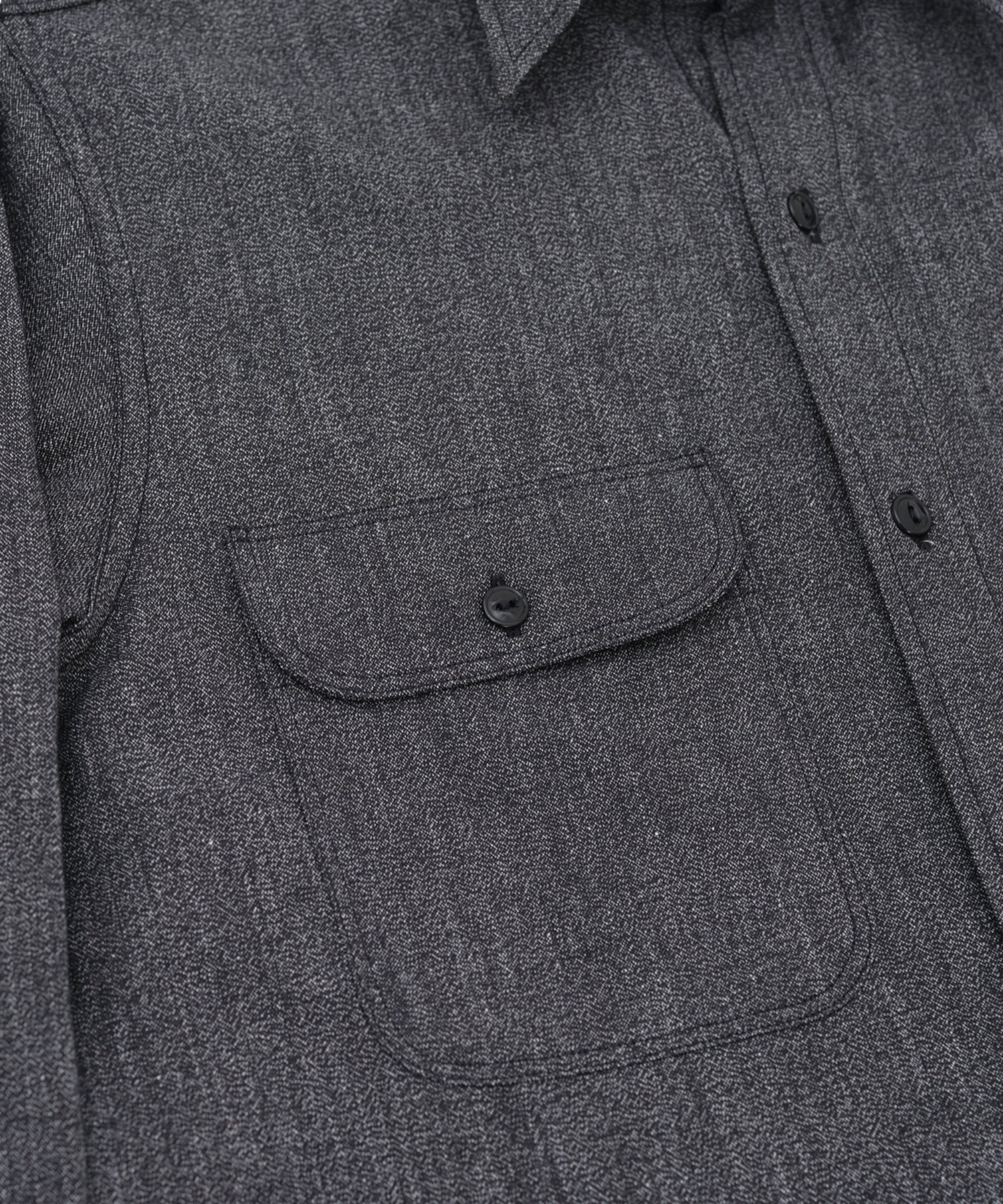 BIG A SHIRT BLACK CHAMBRAY