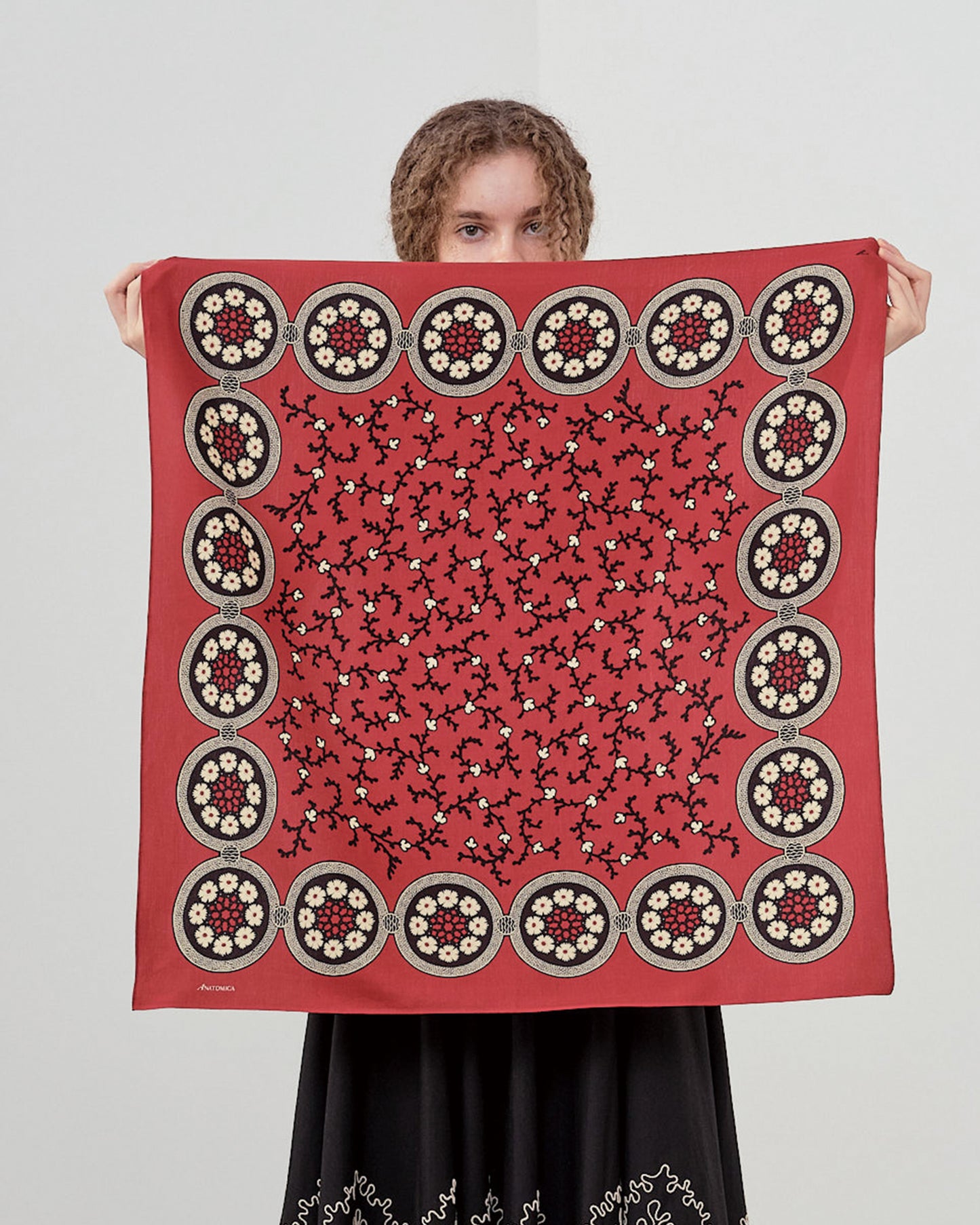 SIX PETAL FLOWER SCARF