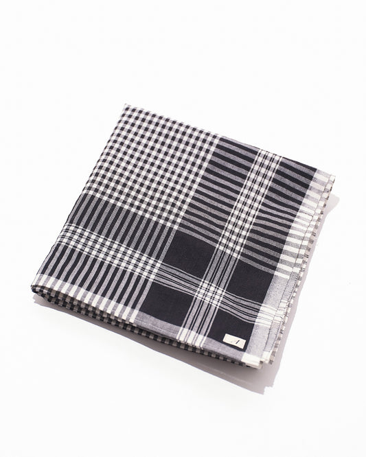 SCARF MADRAS / BLACK