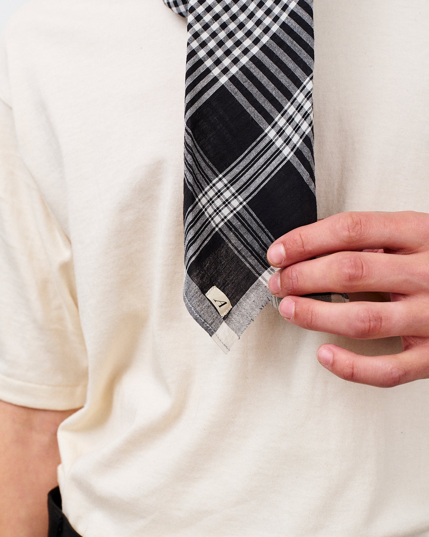 SCARF MADRAS / BLACK