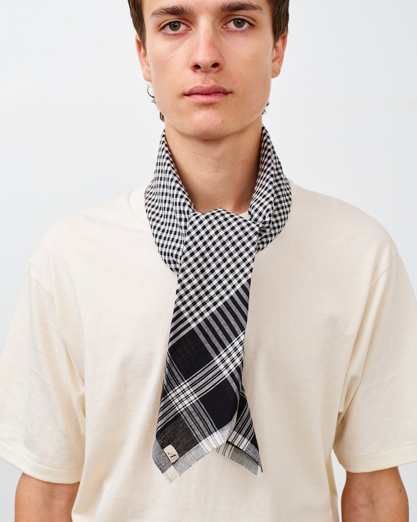 SCARF MADRAS / BLACK
