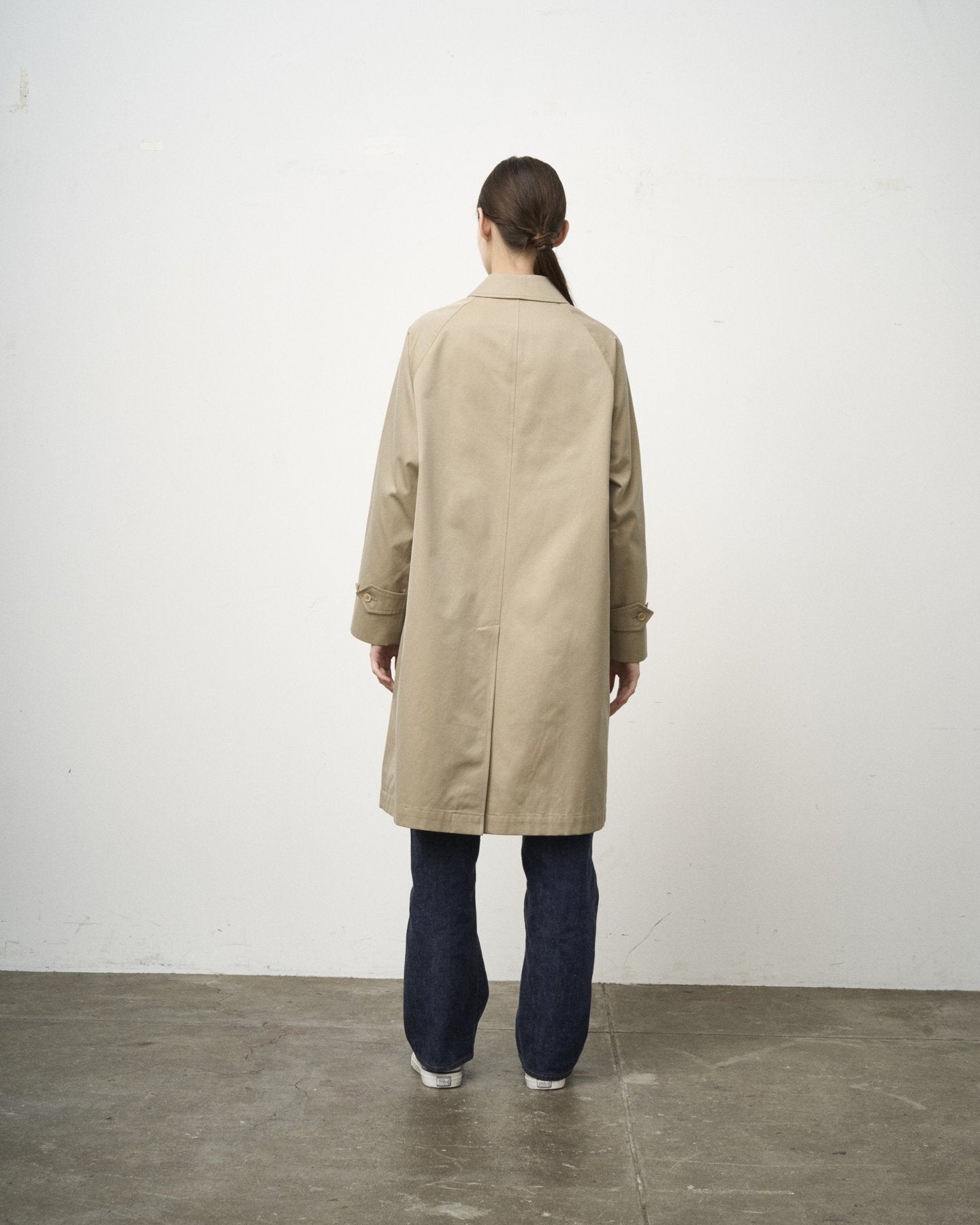 SINGLE RAGLAN COAT 1 / GABARDINE BEIGE – ANATOMICA OFFICIAL ONLINE