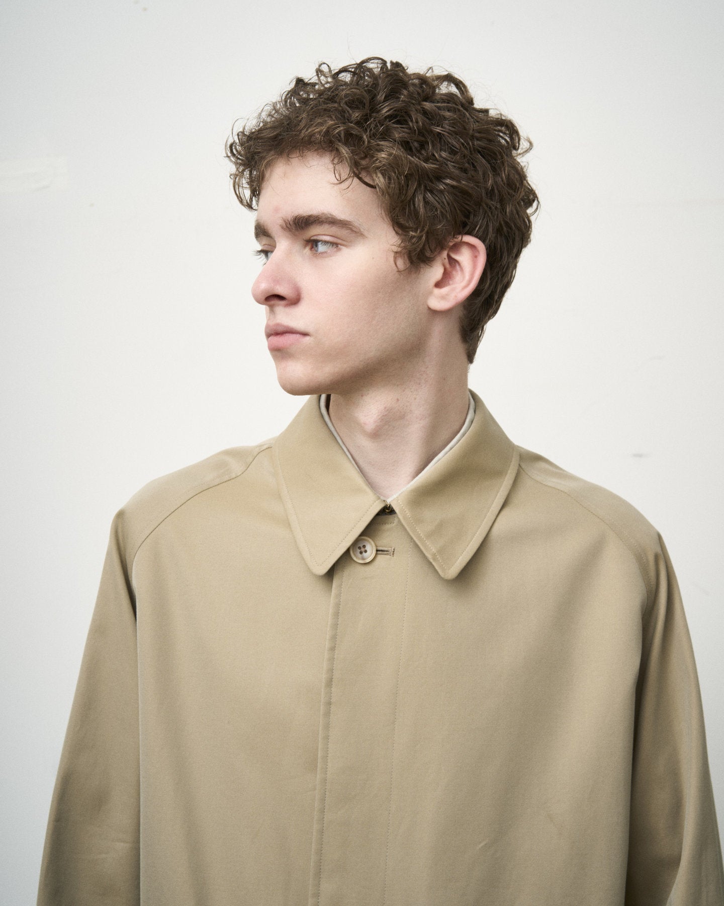 SINGLE RAGLAN COAT 1 / GABARDINE BEIGE – ANATOMICA OFFICIAL ONLINE
