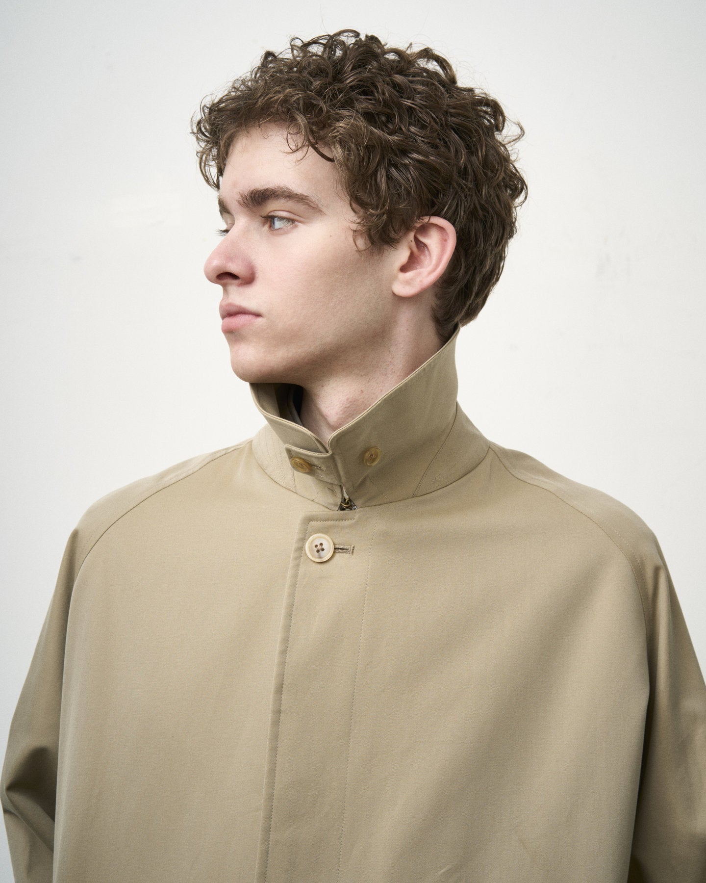 SINGLE RAGLAN COAT 1 / GABARDINE BEIGE – ANATOMICA OFFICIAL ONLINE