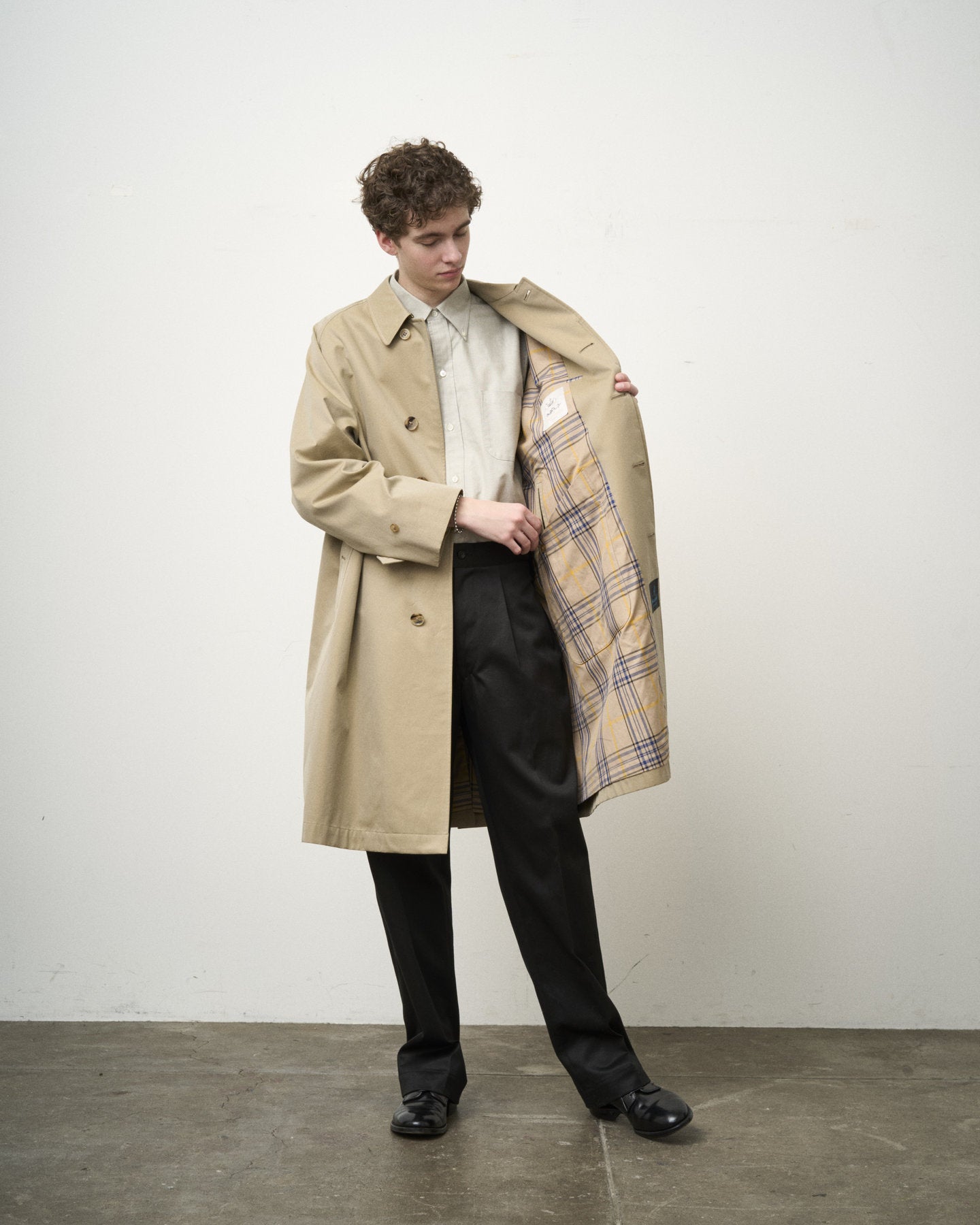 SINGLE RAGLAN COAT 1 / GABARDINE BEIGE – ANATOMICA OFFICIAL ONLINE