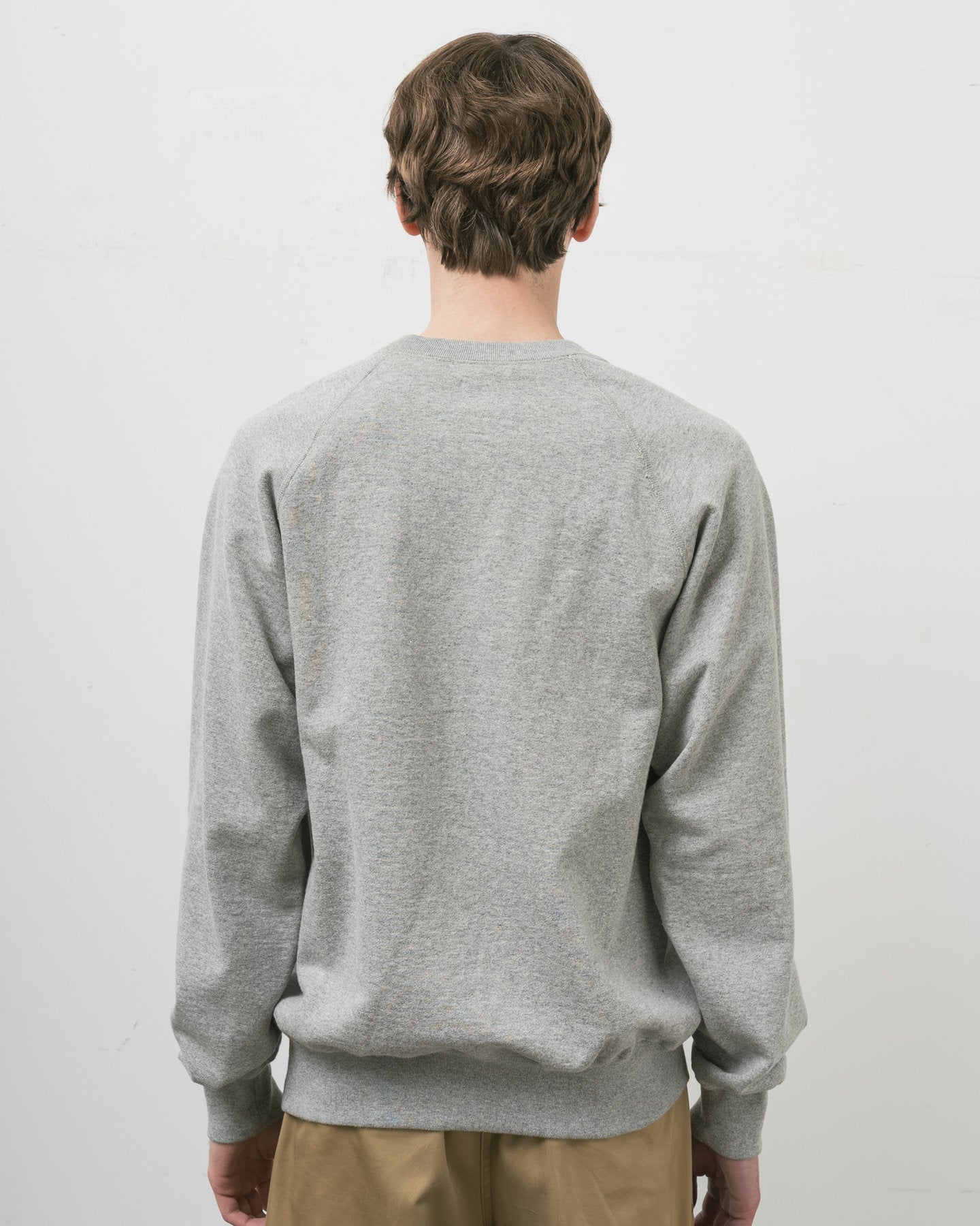 SWEAT RAGLAN / CREW NECK GREY – ANATOMICA OFFICIAL ONLINE STORE
