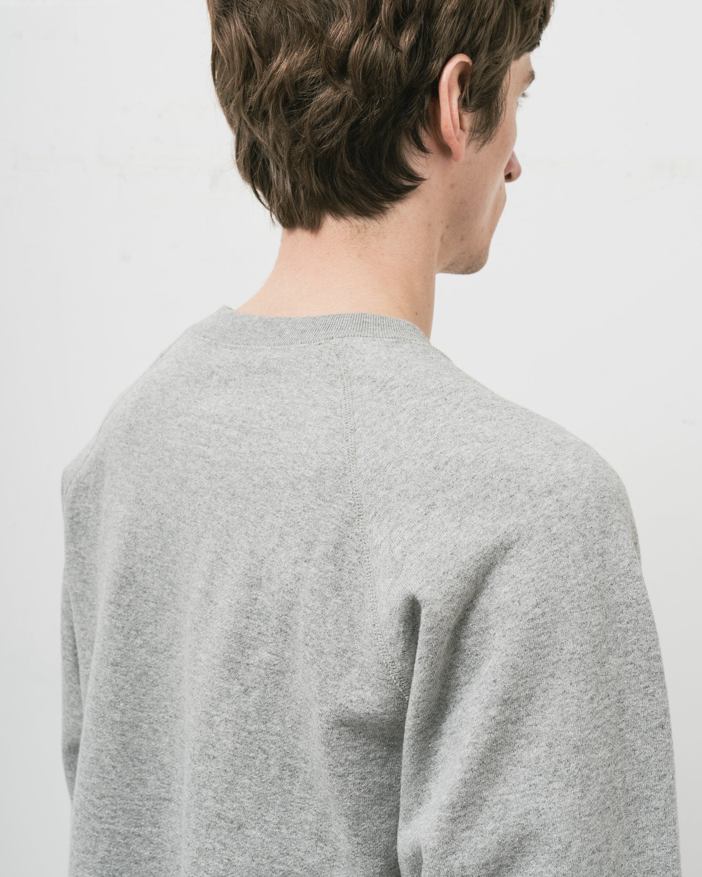 SWEAT RAGLAN / CREW NECK GREY – ANATOMICA OFFICIAL ONLINE STORE