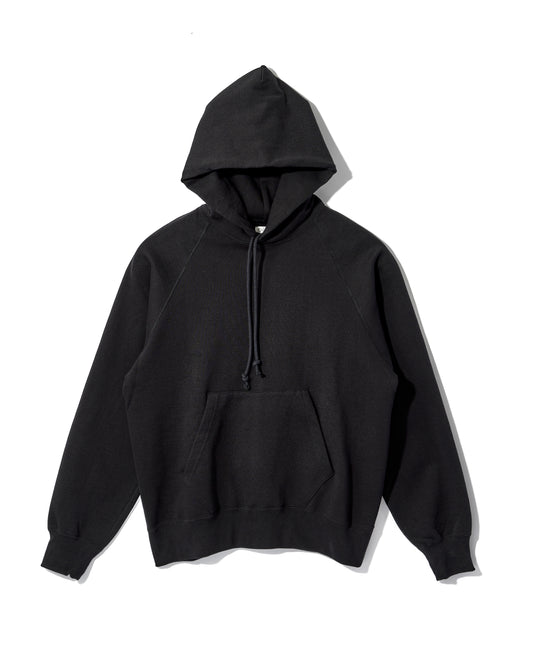 SWEAT RAGLAN PARKA / BLACK