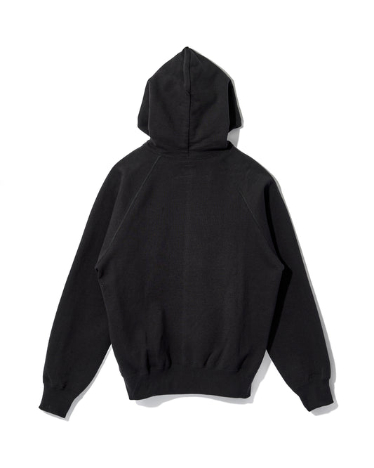 SWEAT RAGLAN PARKA / BLACK