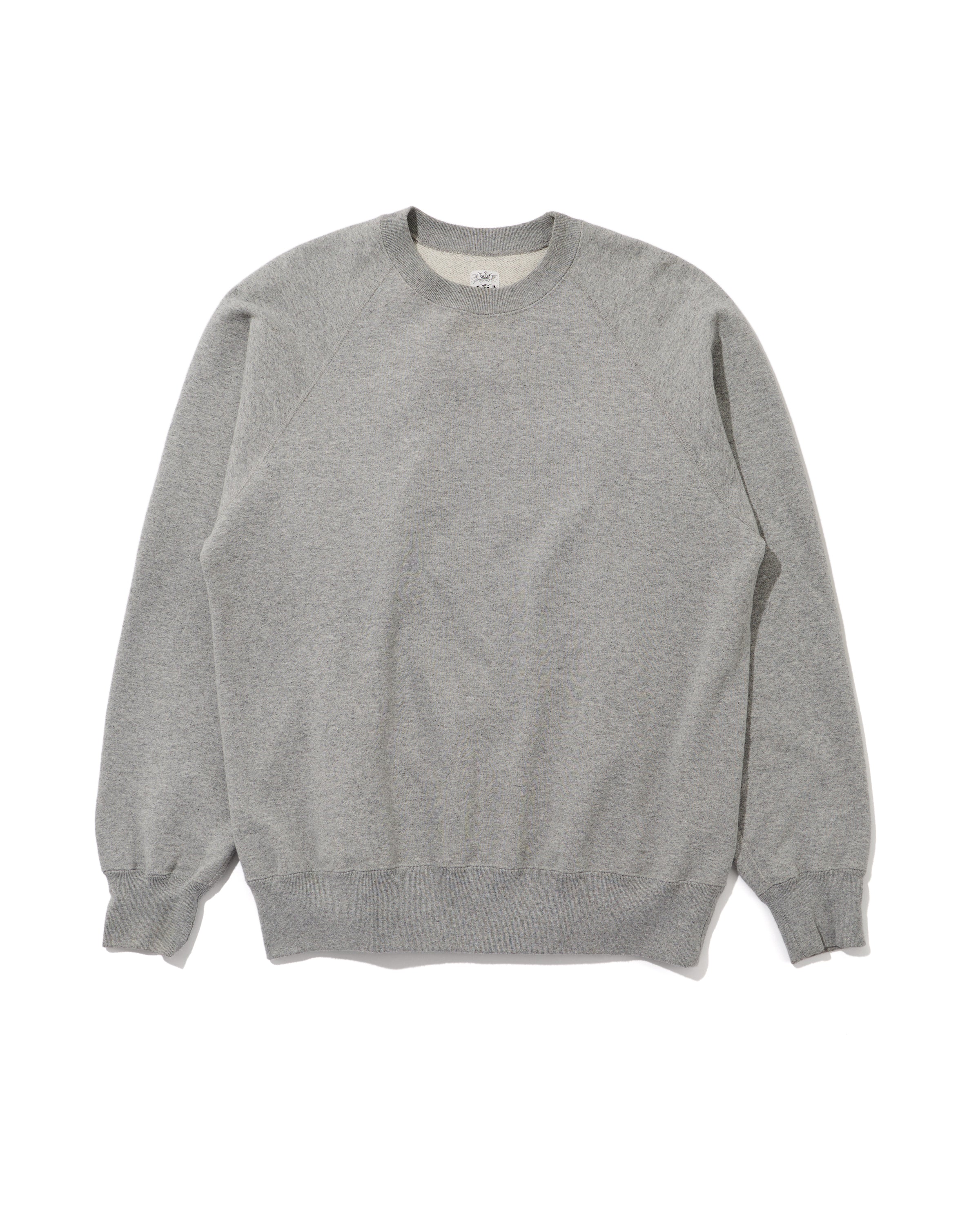 SWEAT RAGLAN / CREW NECK GREY – ANATOMICA OFFICIAL ONLINE STORE