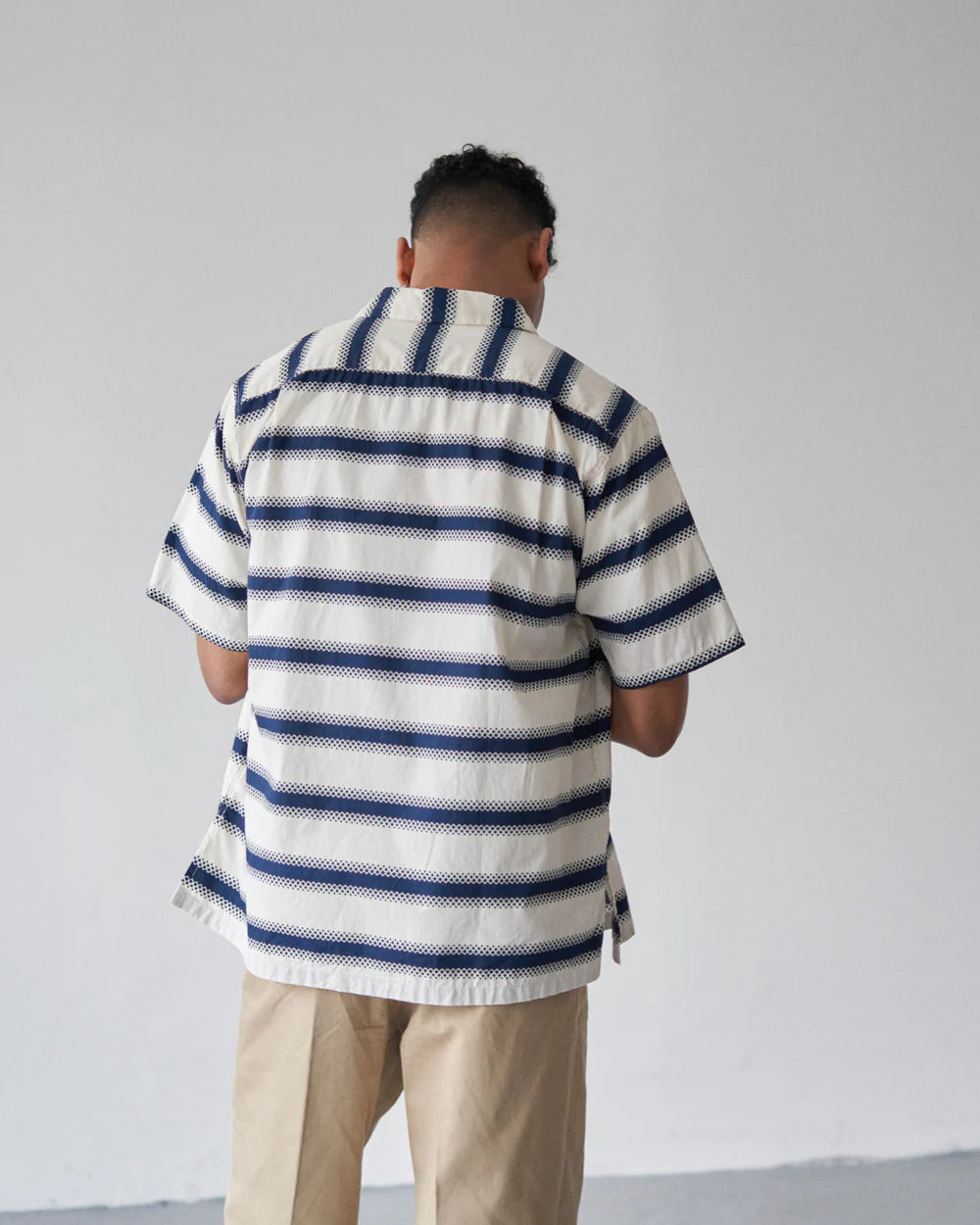 【 BIG YANK 】U54 QLS SHIRTS GEOMETRY BORDER