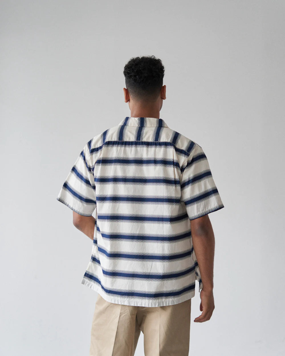【 BIG YANK 】U54 QLS SHIRTS GEOMETRY BORDER
