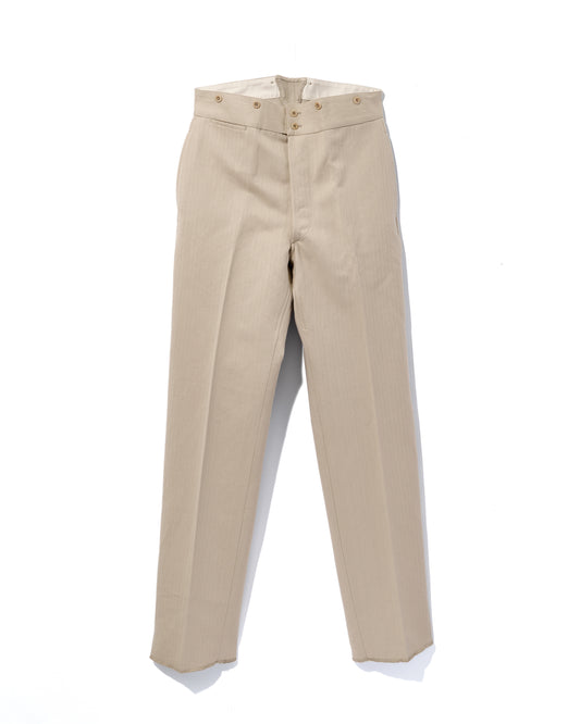 BJ PANTS / LINEN/COTTON HERRINGBONE