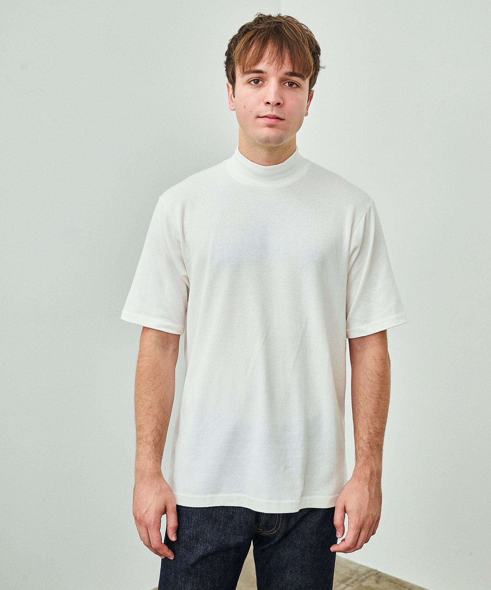 MOCK NECK TEE S/S