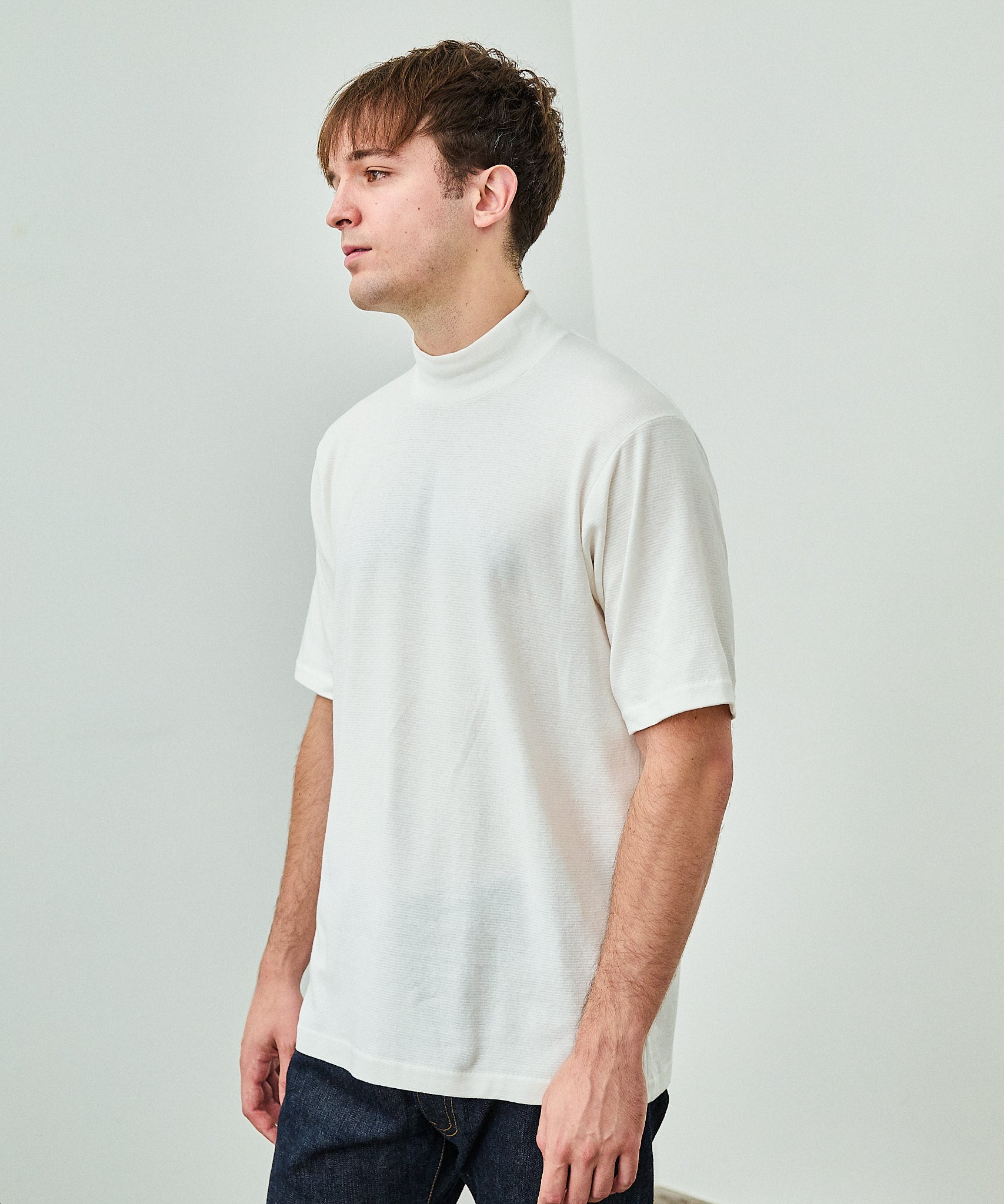 MOCK NECK TEE S/S