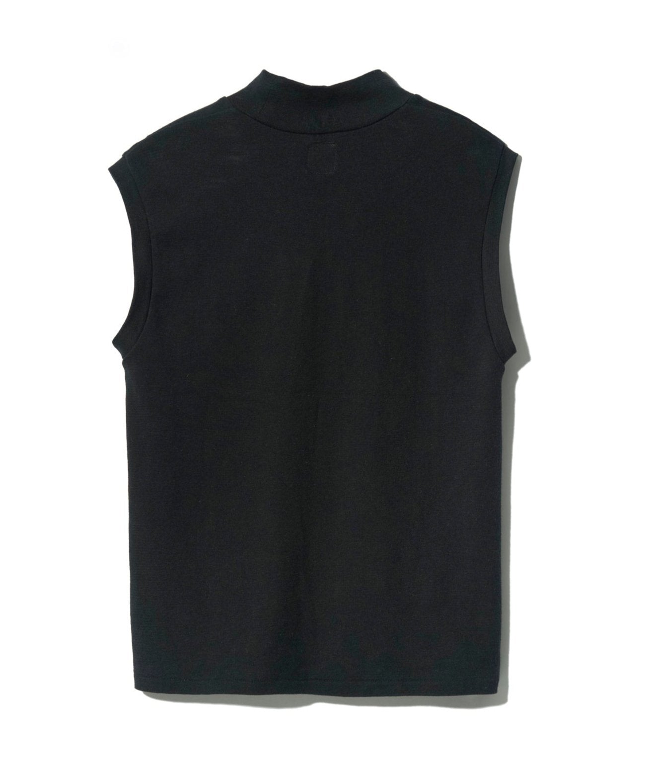 MOCK NECK TEE SLEEVELESS ORGANIC COTTON