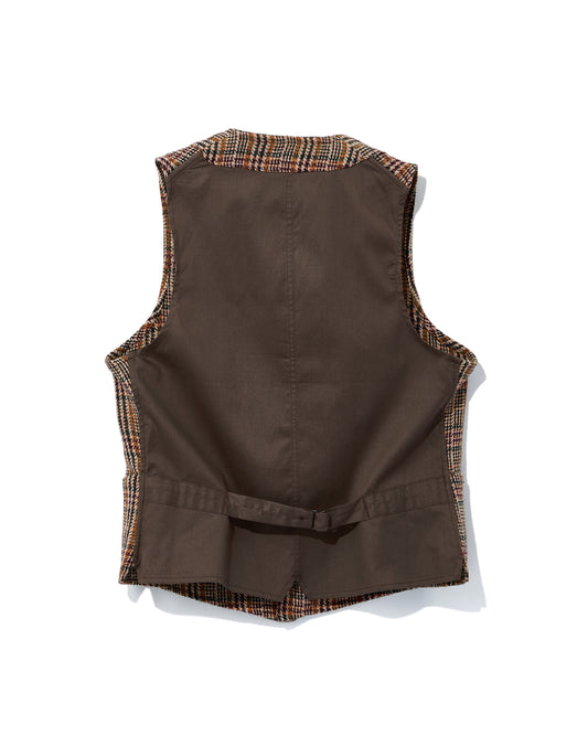 SAGAN VEST / SHETLAND GLENN CHECK